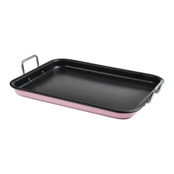 Rectangular Newflon Rosa Cookie Tray 42*33cm Chrome Hand