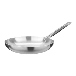 FLAMS Heavy duty Aluminum Frying Pan with Stainless Steel Long Handle - 28 cm