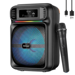 Portable Bluetooth Speaker KTS-2162 12-Inch with Microphone and RGB Lights