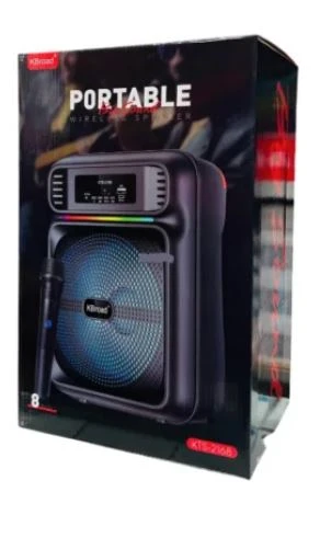 Portable wireless KTS- 2168 Bluetooth speaker, 8 inches - Kbroad - Image 2