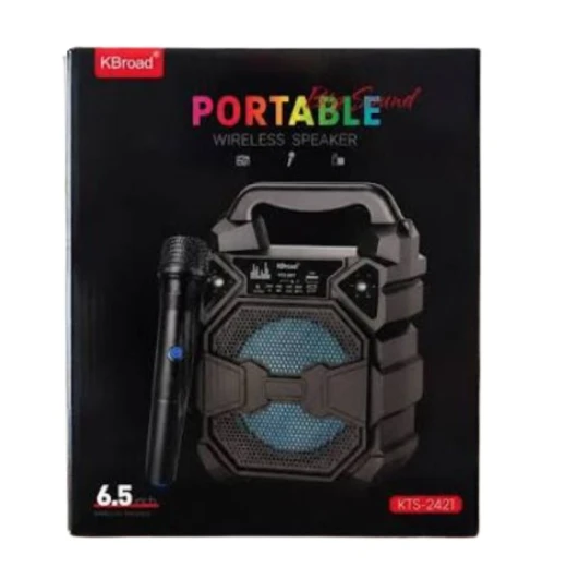 KTS-2421 is a portable, wireless party speaker 6-inch KTS-2421 is a portable, wireless party speaker 6-inch