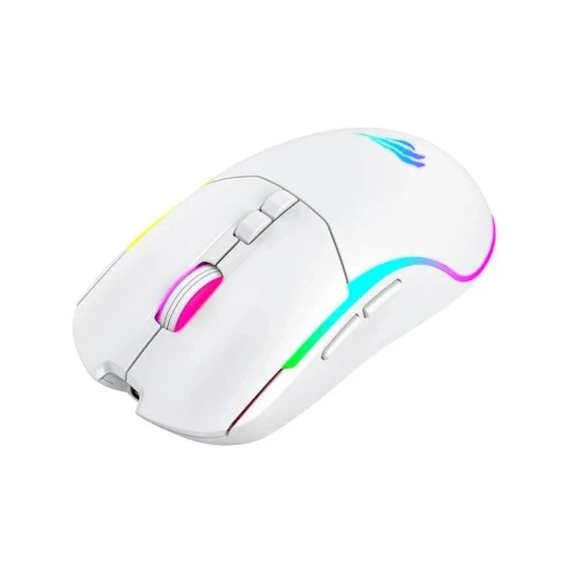 Havit MS969SE Game note Tri-Mode Gaming Mouse RGB Lighting: rechargeable. white - Havit - Image 2