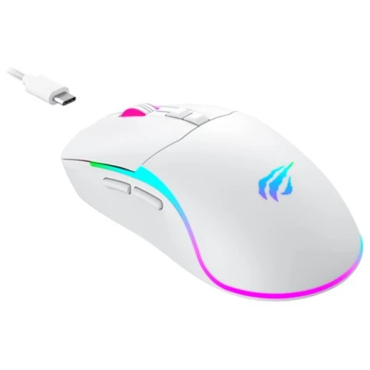 Havit MS969SE Game note Tri-Mode Gaming Mouse RGB Lighting: rechargeable. white - Havit - Image 3