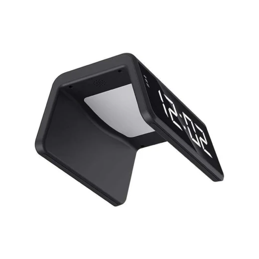 HAVIT W320 6-in-1 Wireless Charging Station – Black charging, digital alarm clock, RGB ambient light, and USB charging port in a compact design. - Havit - Image 4