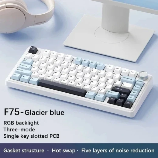 FREEWOLF F75 75% Mechanical Keyboard Wireless RGB Arabic and English Layout - ATTACK SHARK - Image 2