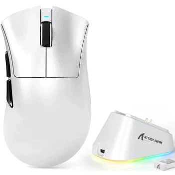 Attack Shark G3 Pro Tri-Mode Wireless Gaming Mouse – PAW3311, White - ATTACK SHARK - Image 2