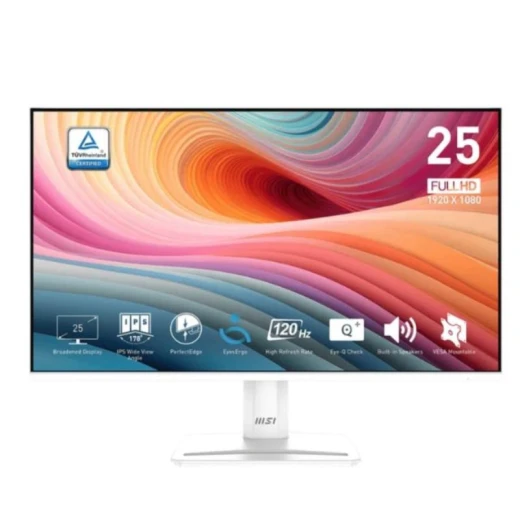 MSI MP251W E2 24.5-inch monitor, 120Hz, white, 3-year warranty, suitable for work and gaming MSI MP251W E2 24.5-inch monitor, 120Hz, white, 3-year warranty, suitable for work and gaming