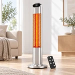 LEXA Carbon Heater Electric Infrared Space Heater, Fast Energy-Efficient Heating, Lightweight Portable Design for Home, Bedroom & Office - Lexa