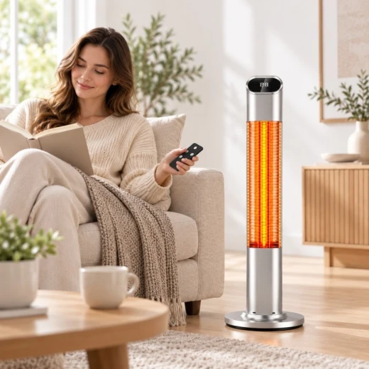 LEXA Carbon Heater Electric Infrared Space Heater, Fast Energy-Efficient Heating, Lightweight Portable Design for Home, Bedroom & Office - Lexa - Image 4
