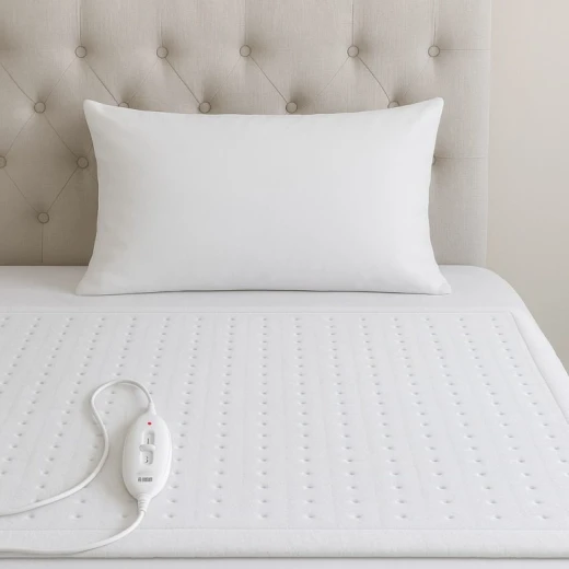 LEXA Electric Heated Blanket Single Size, Soft Fabric Bed Warmer with Heat Control Settings, Fast Warmth for Cozy Winter Sleep, Easy to Clean - Lexa - Image 5