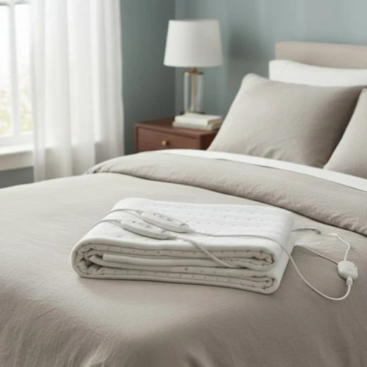 LEXA Electric Heated Blanket Double Size, Soft Fabric Bed Warmer for Couples with Heat Control Settings, Even Warmth for Cozy Winter Sleep, Easy to Clean - Lexa - Image 2