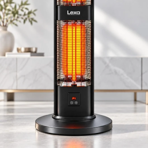 LEXA Carbon Promax LX-2108 Electric Heater, Carbon Fiber Infrared Space Heater, Fast Heating, Energy Saving, Portable for Home, Bedroom, Living Room & Office - Lexa - Image 3