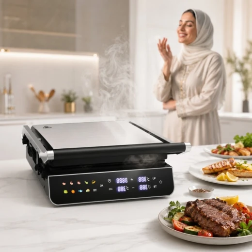LEXA Digital Toaster Grill with Electronic Control Panel, Precise Temperature & Timer, Sandwich Maker for Toast, Meat & Vegetables, Easy to Clean - Lexa - Image 5