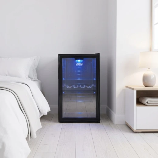 LEXA Glass Door Display Refrigerator with Interior Lighting, Adjustable Shelves, Commercial Beverage & Food Cooler for Shops, Cafes & Restaurants - Lexa - Image 3