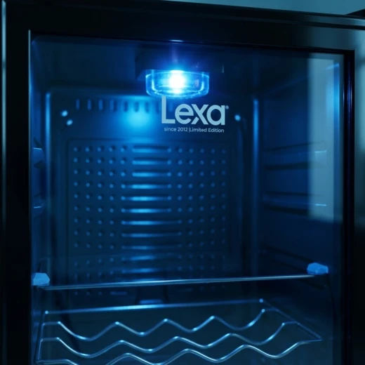 LEXA Glass Door Display Refrigerator with Interior Lighting, Adjustable Shelves, Commercial Beverage & Food Cooler for Shops, Cafes & Restaurants - Lexa - Image 12