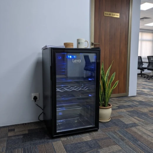 LEXA Glass Door Display Refrigerator with Interior Lighting, Adjustable Shelves, Commercial Beverage & Food Cooler for Shops, Cafes & Restaurants - Lexa - Image 4