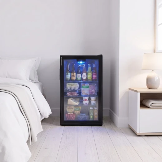 LEXA Glass Door Display Refrigerator with Interior Lighting, Adjustable Shelves, Commercial Beverage & Food Cooler for Shops, Cafes & Restaurants - Lexa - Image 6