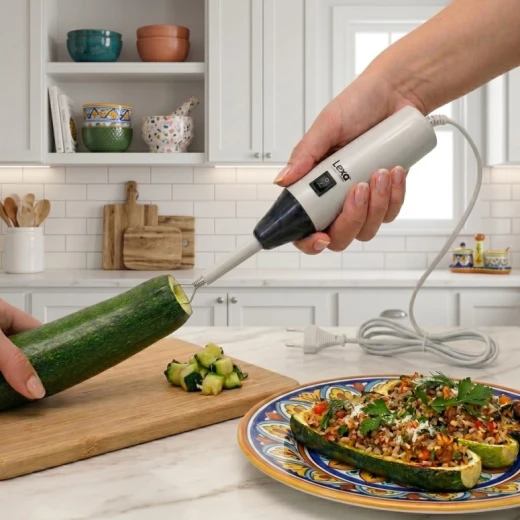 LEXA Vegetable Corer for Zucchini, Eggplant & Peppers, Durable Kousa Stuffing Tool with Comfortable Handle, Easy to Use & Clean Kitchen Gadget - Lexa - Image 8