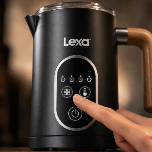 LEXA Electric Milk Frother, Creamy Thick Foam for Cappuccino, Latte & Frappe, Easy to Use & Clean, Barista-Style Drinks at Home or Office - Lexa - Image 4