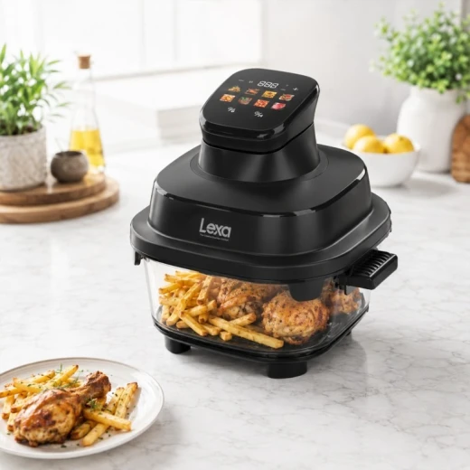 LEXA Air Fryer, Healthy Oil-Free Cooking, Crispy Chicken, Fries & Vegetables, Fast Heating & Even Cooking, Easy to Clean Kitchen Appliance for Family - Lexa - Image 3