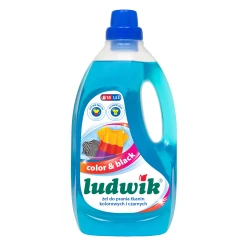 Ludwik Laundry Gel for Colored and Black Fabrics, Stain Removal and Color Protection, 1.5 L