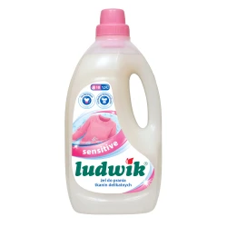 Ludwik Sensitive Laundry Gel for Delicate Fabrics, Stain Removal, Dye-Free, 1.5 L