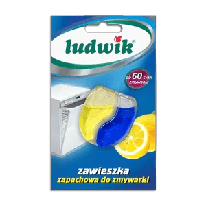 Ludwik Dishwasher Freshener, Lemon Scent, Hanging Freshener, Up to 60 Wash Cycles Ludwik Dishwasher Freshener, Lemon Scent, Hanging Freshener, Up to 60 Wash Cycles