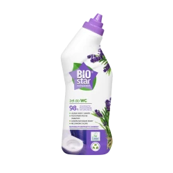 BioStar Toilet Cleaning Gel with Natural Lavender Extract, Limescale & Deposit Removal, Chlorine-Free, 750 ml