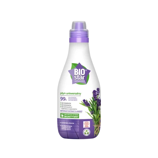 BioStar Universal Cleaning Liquid with Natural Lavender Extract, 99% Ingredients of Natural Origin, 800 ml BioStar Universal Cleaning Liquid with Natural Lavender Extract, 99% Ingredients of Natural Origin, 800 ml