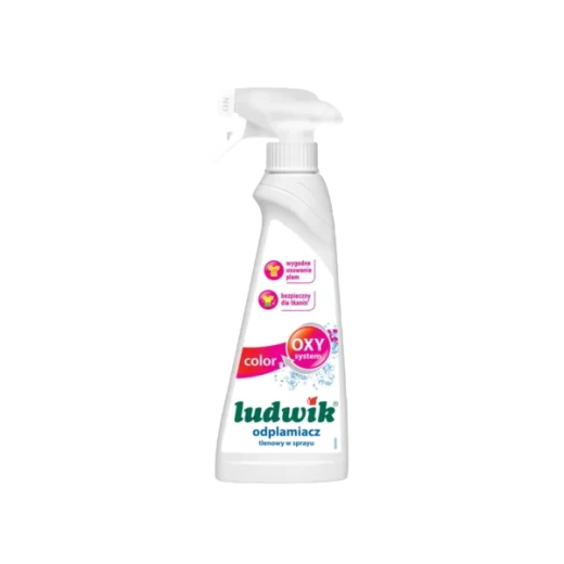 Ludwik Color Oxygen Stain Remover Spray for Coloured Fabrics, Active Foam, 250 ml