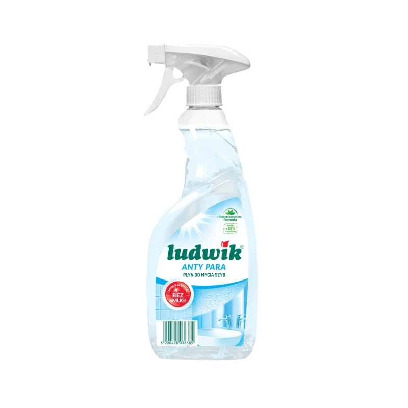 Ludwik Anti-Fog Glass & Mirror Cleaner Spray, Streak-Free, 600 ml - Ludwik