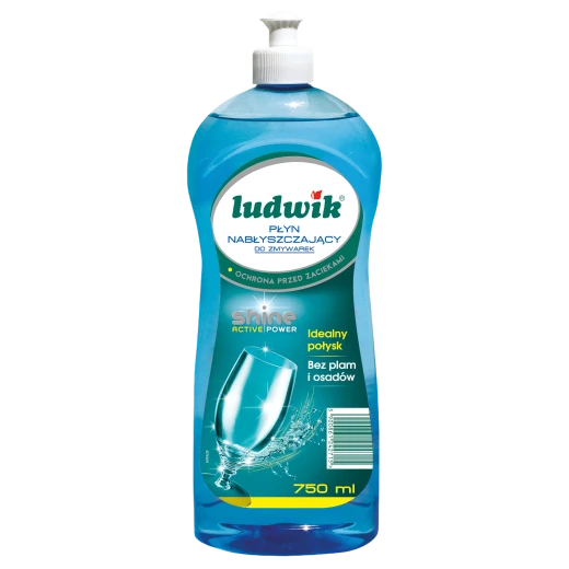 Ludwik Dishwasher Rinse Aid, Shine Active Power, Streak & Deposit Protection, 750 ml Ludwik Dishwasher Rinse Aid, Shine Active Power, Streak & Deposit Protection, 750 ml