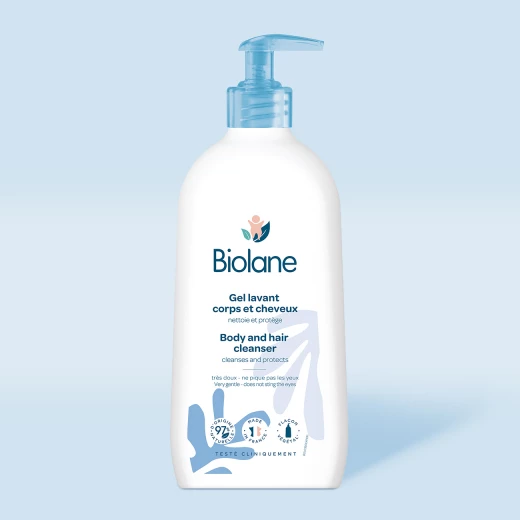 منظف بيولان 2 في 1 للشعر والجسم 750 مل - غسول لطيف للأطفال منظف بيولان 2 في 1 للشعر والجسم 750 مل - غسول لطيف للأطفال