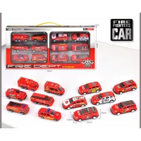 Amigo Copsunit Police Car Toy Set – 12 Realistic Vehicles for Kids, Durable & Safe, Imaginative Play Fun
