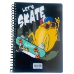Kids spiral notebook 80 sheets with fun cartoon illustrations inside, high-quality lined pages perfect for school and creativity - Amigo
