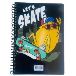 Kids spiral notebook 80 sheets with fun cartoon illustrations inside, high-quality lined pages perfect for school and creativity