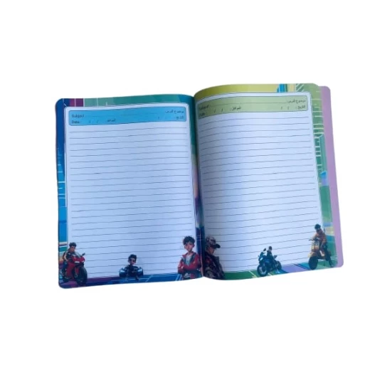 Kids 80 sheets notebook by Amigo with fun cartoon illustrations inside, high quality and perfect for school and drawing - Amigo - Image 2