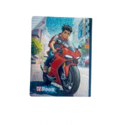 Kids 80 sheets notebook by Amigo with fun cartoon illustrations inside, high quality and perfect for school and drawing