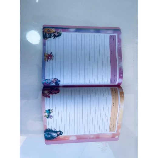 Kids 80 sheets notebook by Amigo with fun cartoon illustrations inside, high quality and perfect for school and drawing - Amigo - Image 2