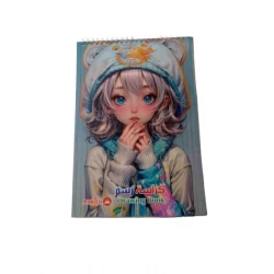 Amigo 60-page spiral drawing notebook for kids (boys & girls) with attractive cartoon character designs, high quality, perfect for drawing and creativity
