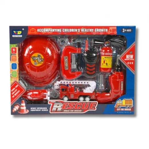 Amigo Rescue Firefighter Playset for Kids – Includes Fire Extinguisher, Helmet, Walkie-Talkie & More, Safe and Fun Amigo Rescue Firefighter Playset for Kids – Includes Fire Extinguisher, Helmet, Walkie-Talkie & More, Safe and Fun