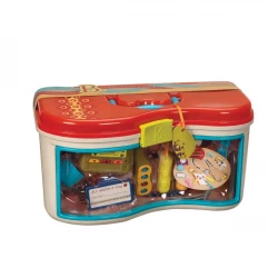 B. Toys, Wee MD Toy Doctor Kit Pretend Play Medical Set With Stethoscope Thermometer Blood Pressure Cuff And Carrying Case Educational Roleplay Toy For Toddlers 18 Months Plus