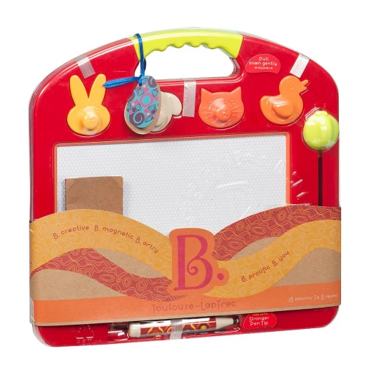 B. Toys, Magnetic Drawing Board Toulouse LapTrec Portable Sketch Pad Magnetic Pen Animal Stamps Eraser Knob Travel Toy For Toddlers 18 Months Plus Creative Learning Fine Motor Skills Development B. Toys, Magnetic Drawing Board Toulouse LapTrec Portable Sketch Pad Magnetic Pen Animal Stamps Eraser Knob Travel Toy For Toddlers 18 Months Plus Creative Learning Fine Motor Skills Development