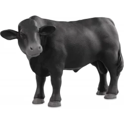 Terra, Angus Bull Cattle Figurine Hand-Painted Premium Durable Plastic Collectible Toy for Kids Ages 3+ Educational Farm Animal Diorama