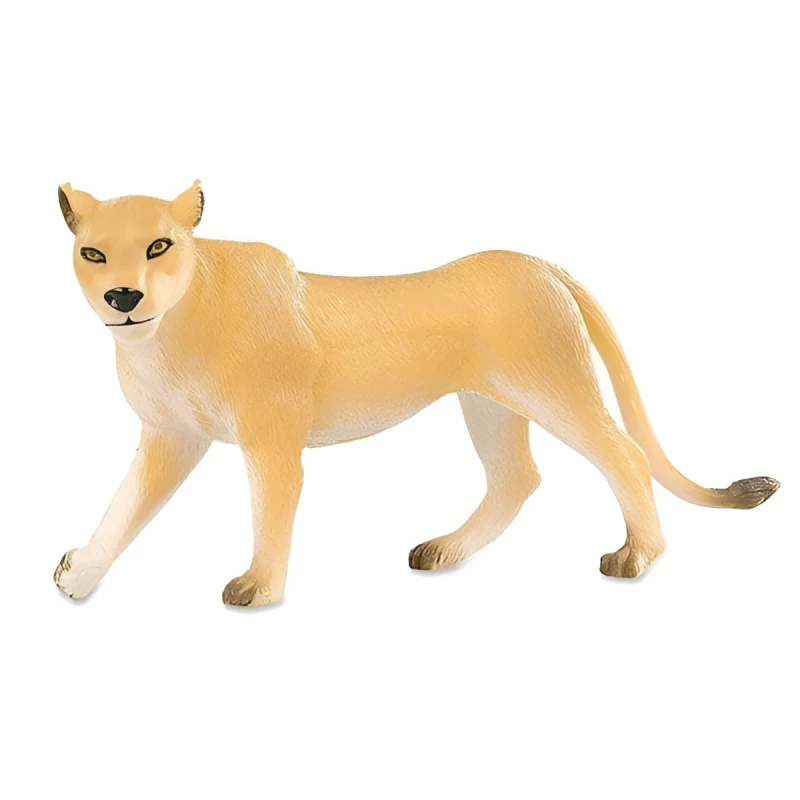 Terra, Lioness Wild Animal Figurine Hand-Painted Durable Plastic Collectible Toy for Kids Ages 3+ Educational Wildlife Diorama Accessory - Terra