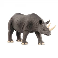 Terra, Classic Rhino Animal Figurine Hand-Painted Premium Durable Plastic Collectible Toy for Kids Ages 3+ Educational Wildlife Diorama