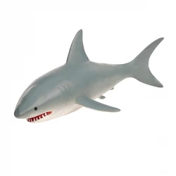 Terra, Great White Shark Sea Animal Figurine Hand-Painted Durable Plastic Collectible Toy for Kids Ages 3+ Educational Ocean Wildlife Diorama