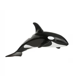 Terra, Killer Whale Orca Sea Animal Figurine Hand-Painted Durable Plastic Collectible Toy for Kids Ages 3+ Educational Ocean Wildlife Diorama