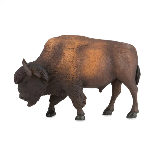 Terra, Bison Wild Animal Figurine Hand-Painted Durable Plastic Collectible Toy for Kids Ages 3+ Educational Wildlife Diorama Accessory Terra, Bison Wild Animal Figurine Hand-Painted Durable Plastic Collectible Toy for Kids Ages 3+ Educational Wildlife Diorama Accessory