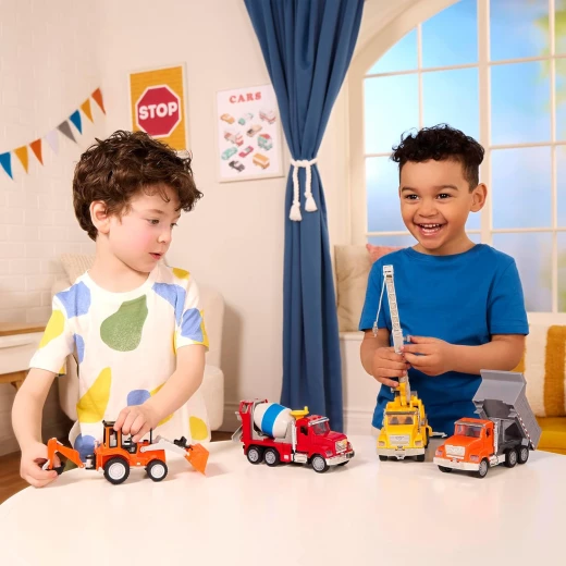 Driven, Micro Backhoe Loader Construction Toy Truck with Movable Digging Arm Front Loader Shovel Realistic Engine Sound Sandbox Construction Vehicle Toy for Kids Age 3+ - Driven - Image 13